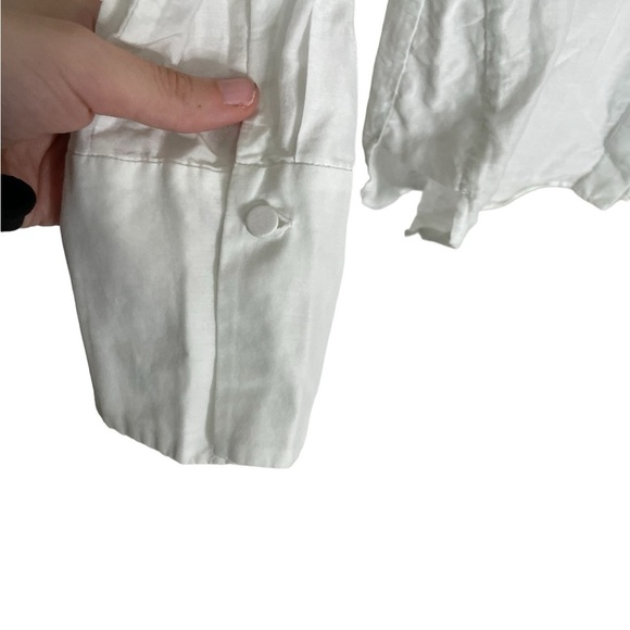 Kobi Halperin White Silk Blend Button Down Shirt XS - Picture 5 of 5